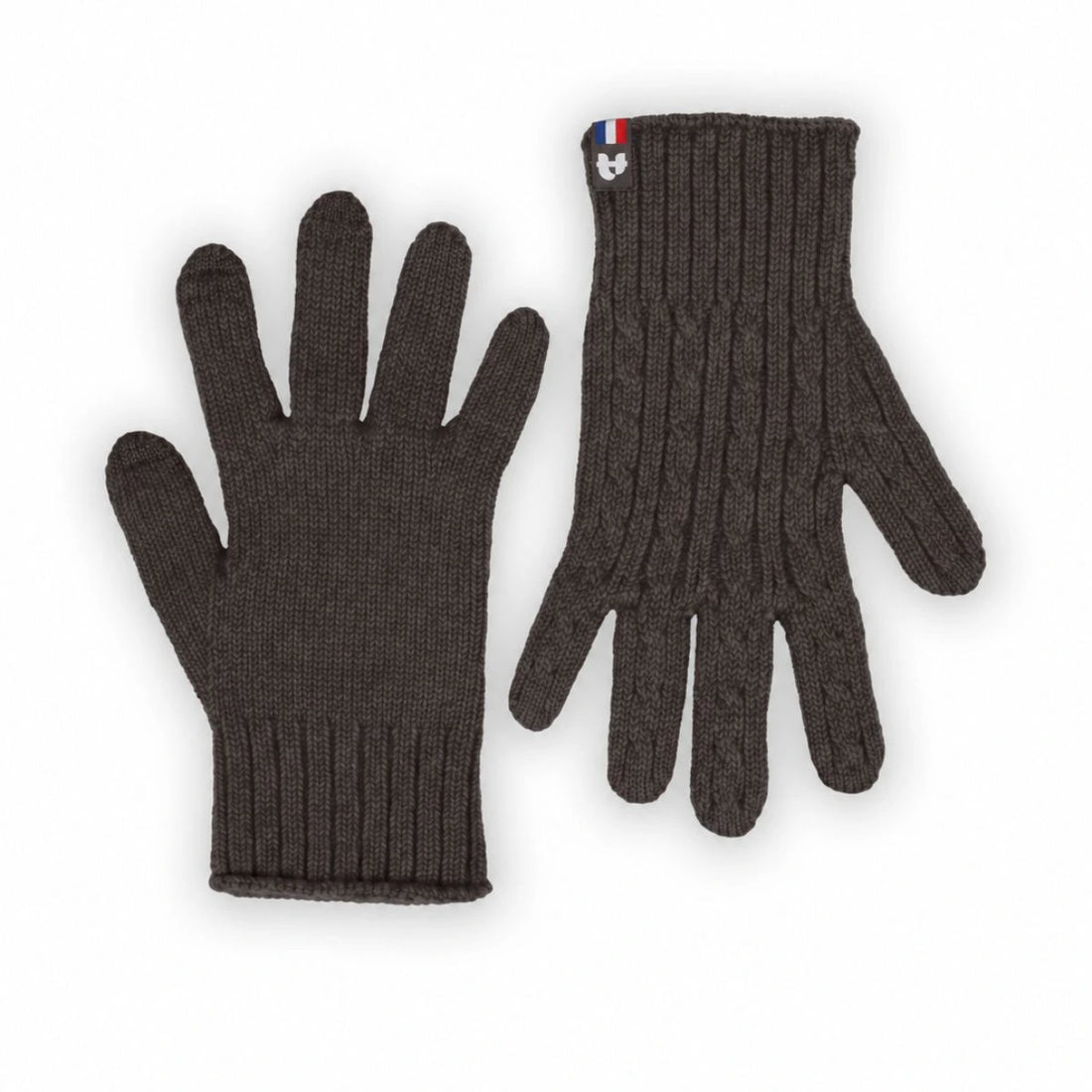 Gants torsadés en laine mérinos pour femme, coloris Roc Meije – PALÂBA