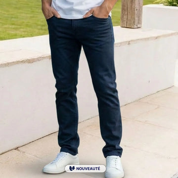 jean français homme bleu nuit coupe droite