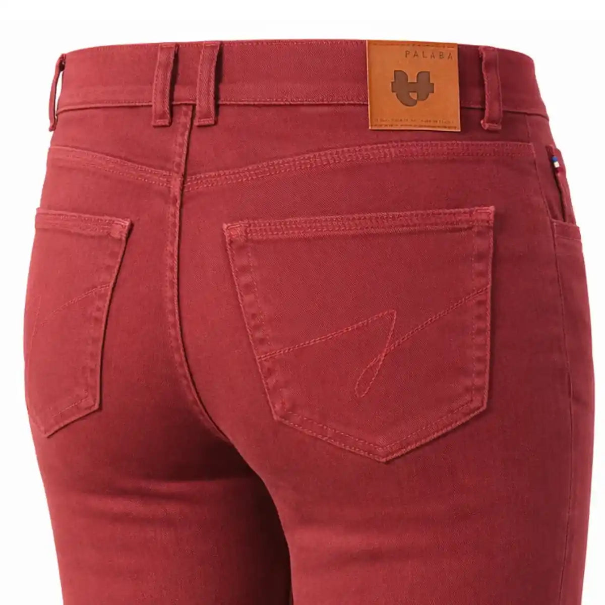 JEAN FEMME BORDEAUX COUPE AJUSTEE FABRIQUE EN FRANCE