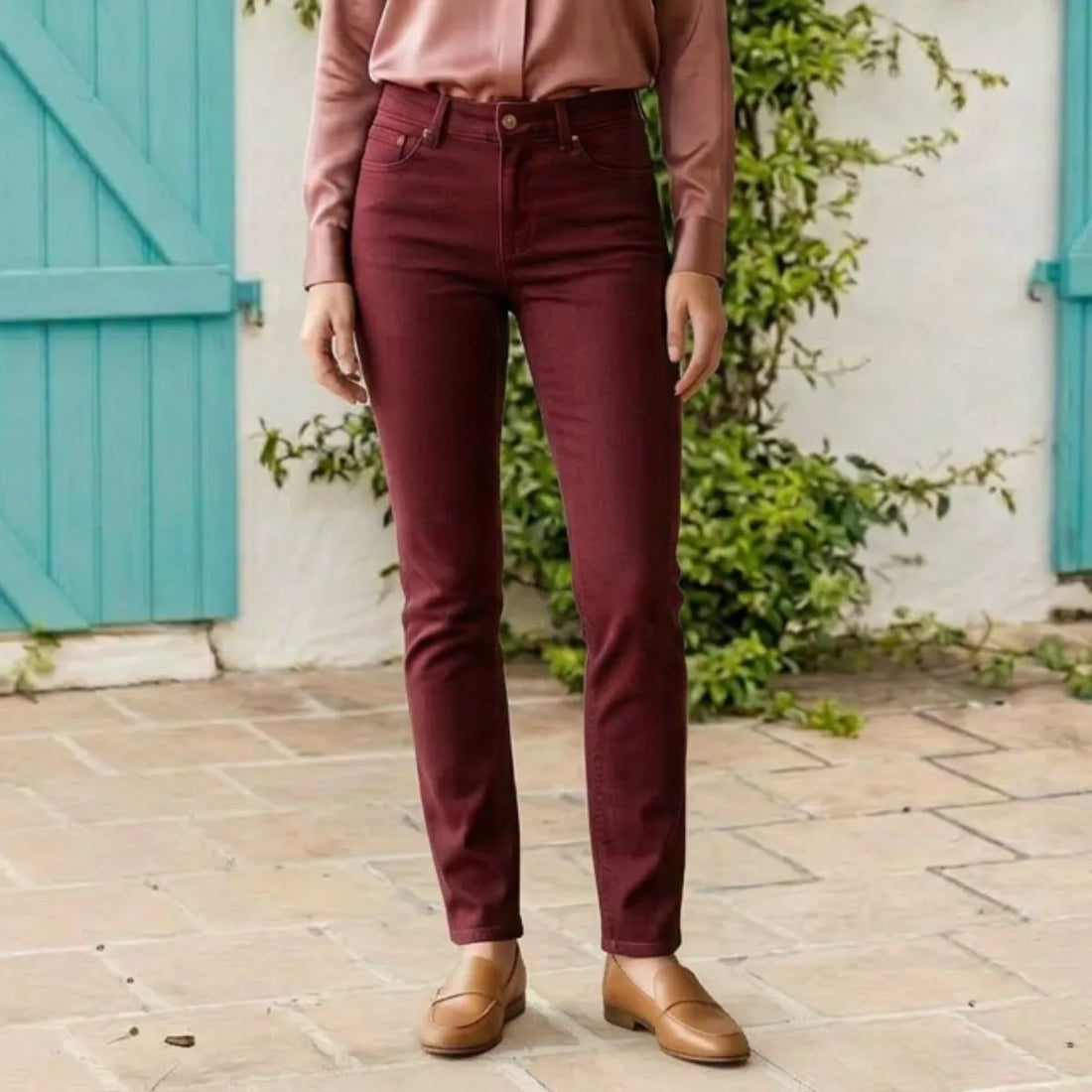 JEAN BORDEAUX FRANCAIS POUR FEMME PALABA