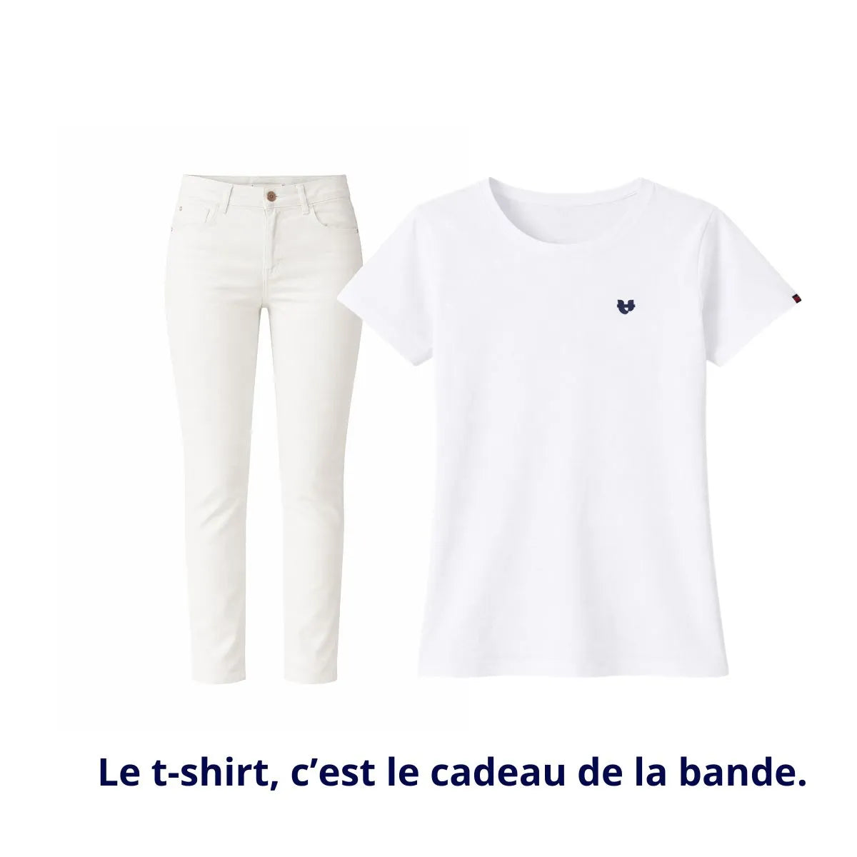 Jean français Femme Ecru - Jeans femme PALÂBA
