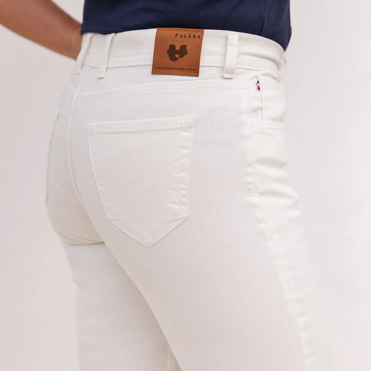 Jean français Femme Ecru - Jeans femme PALÂBA