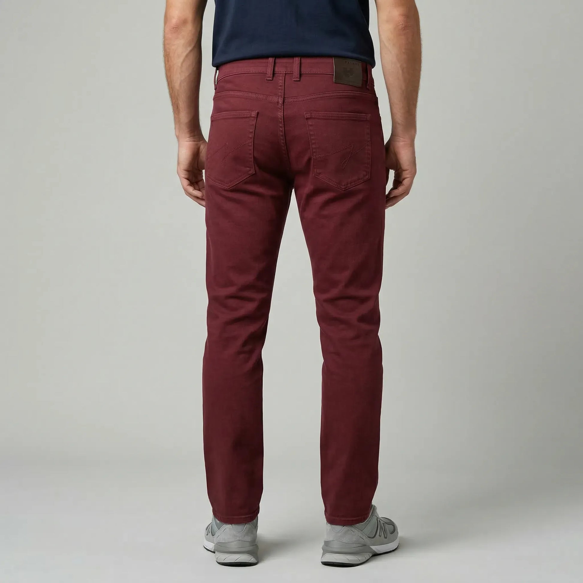 jean pour homme bordeaux coupe ajustée marque PALABA