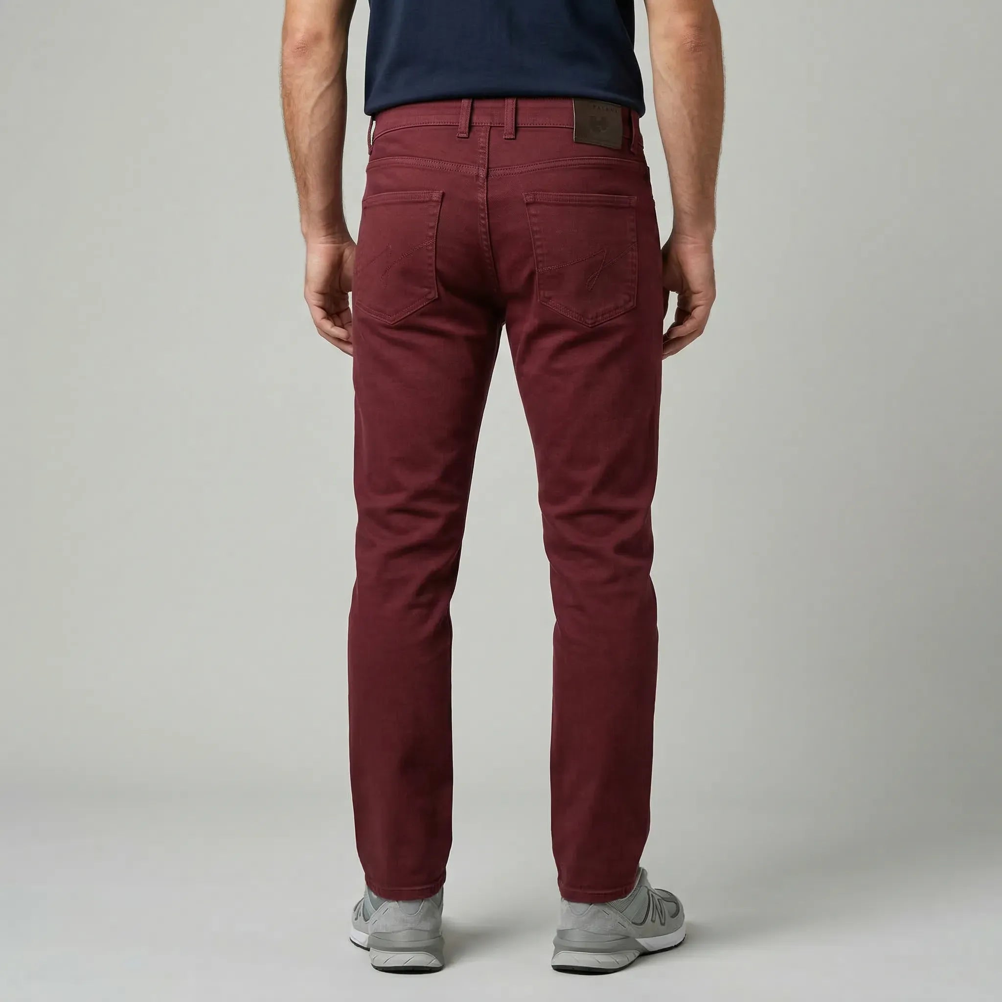 jean pour homme bordeaux coupe ajustée marque PALABA