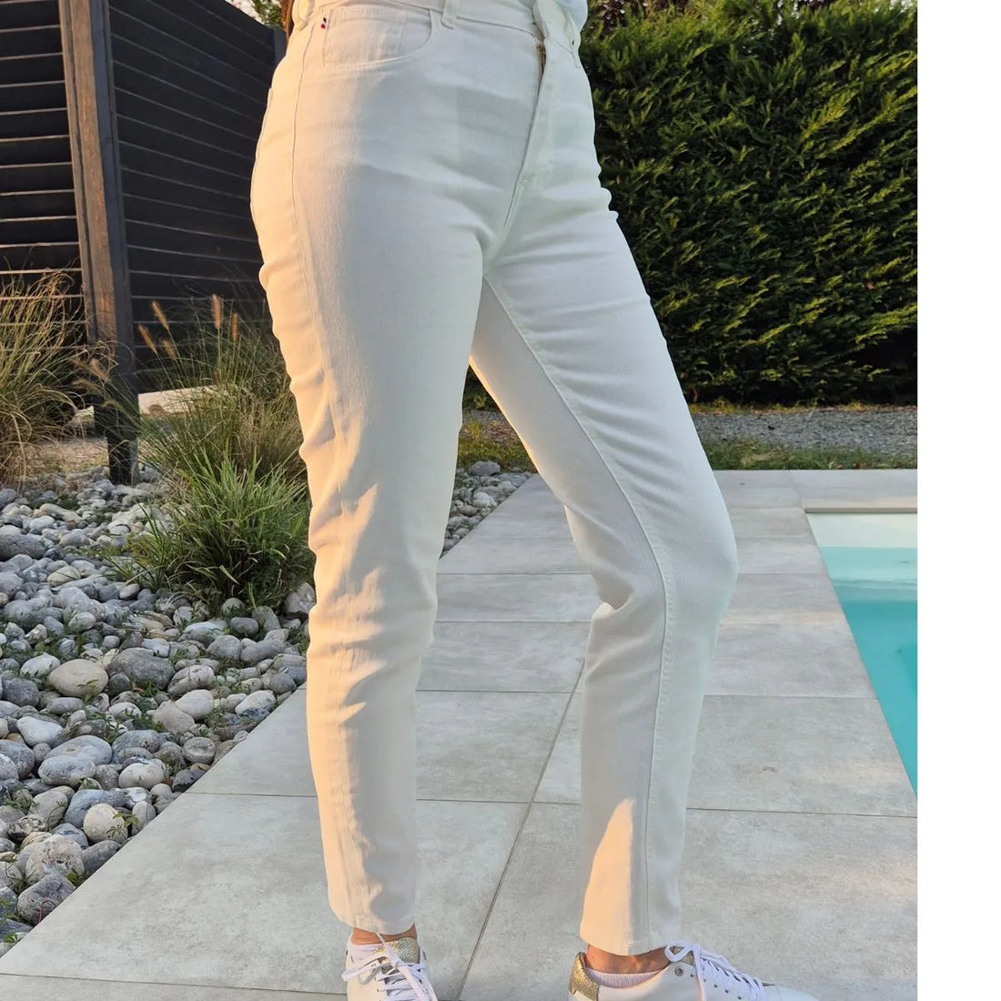 Jean français Femme Ecru