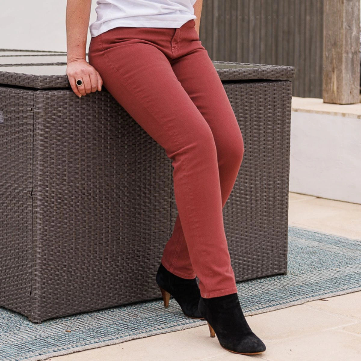 Jean français Femme bordeaux