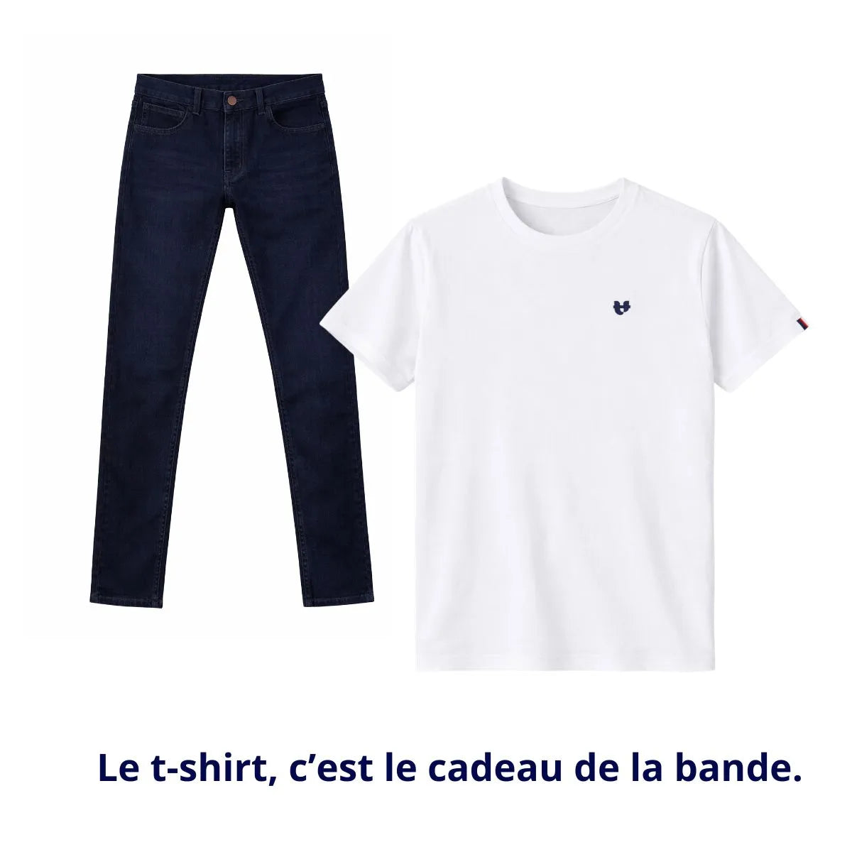 jean français homme denim brut