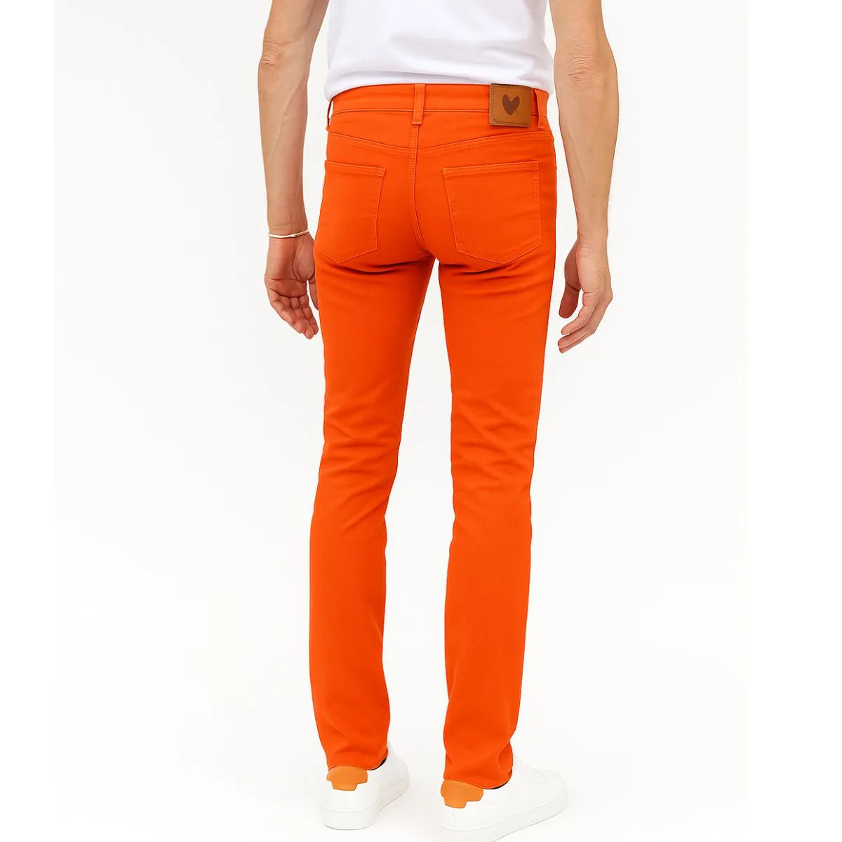 jean orange pour homme made in France