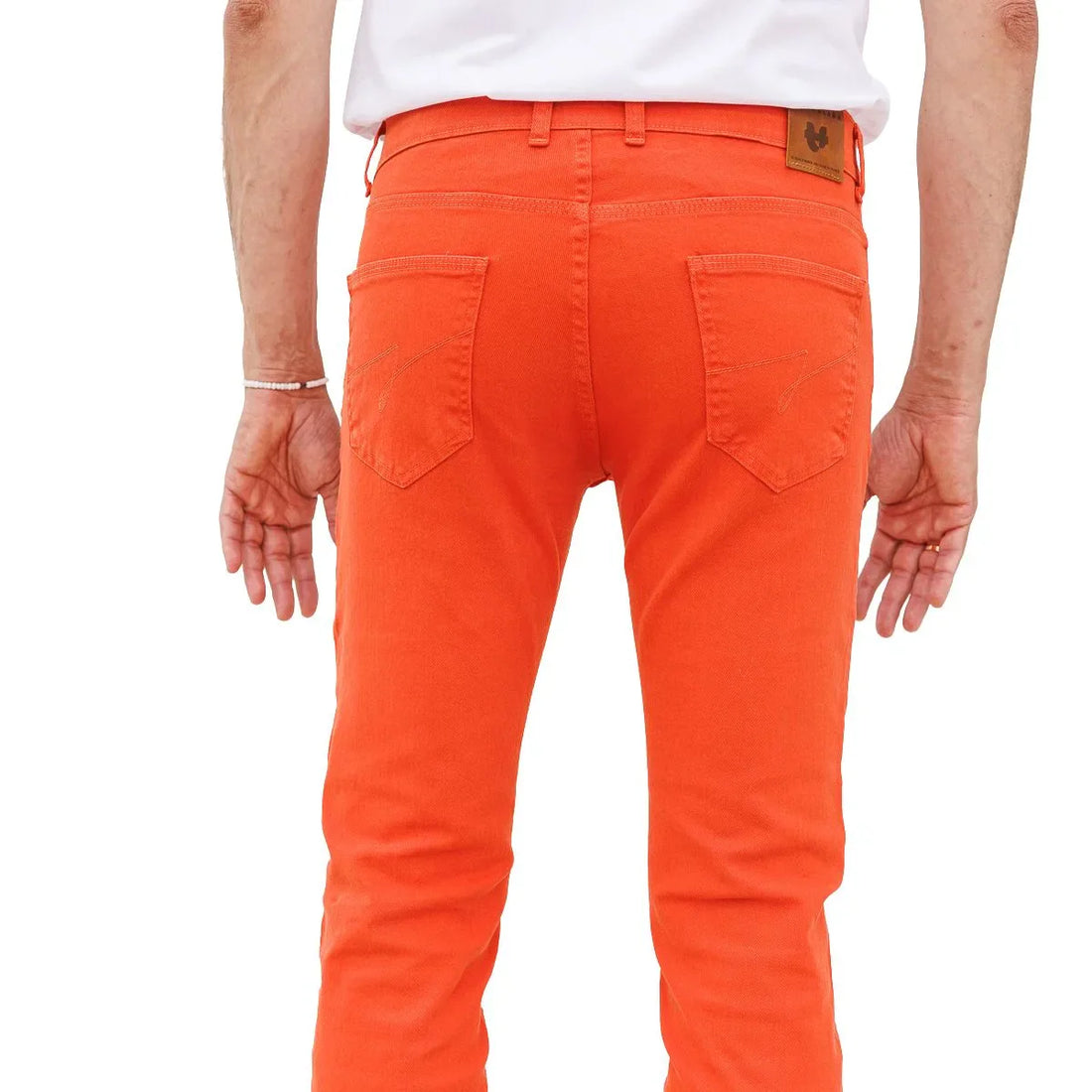 jean homme orange made in France PALABA