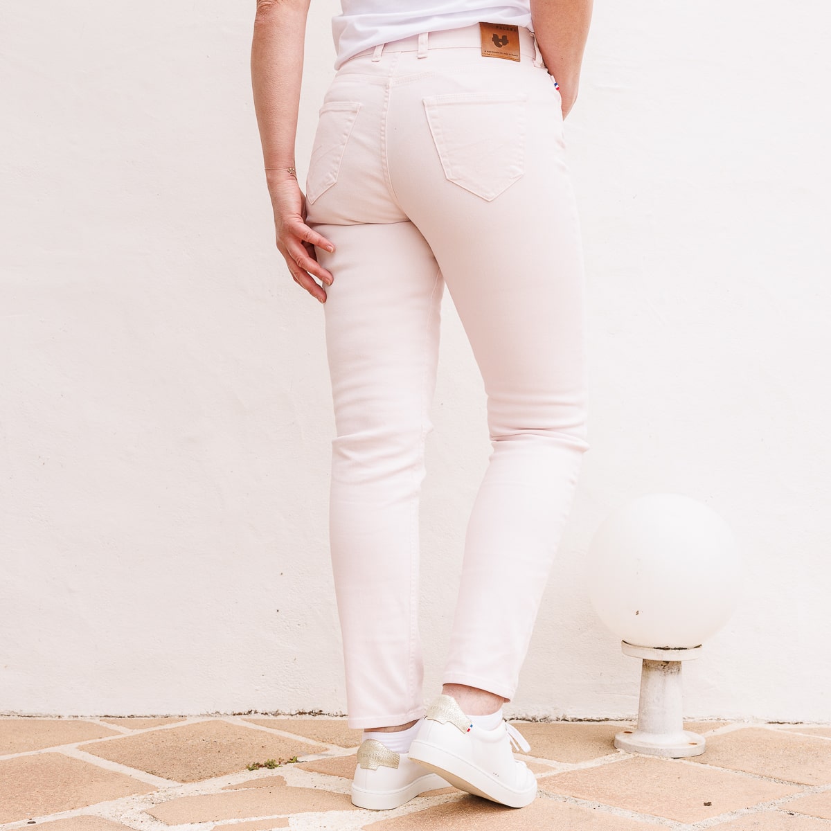 Jean français Femme Rose