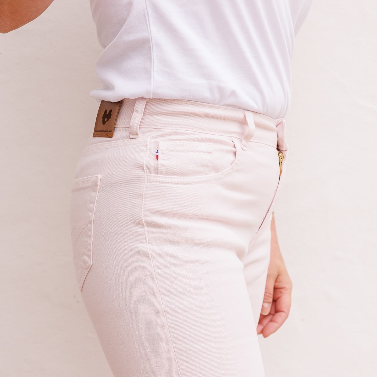 Jean français Femme Rose