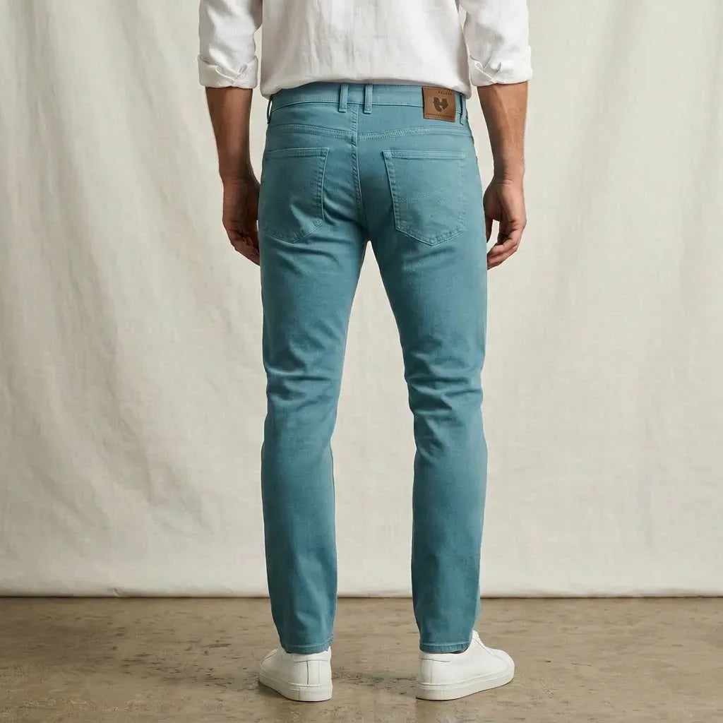 jean pour homme bleu clair coupe ajustée marque PALABA