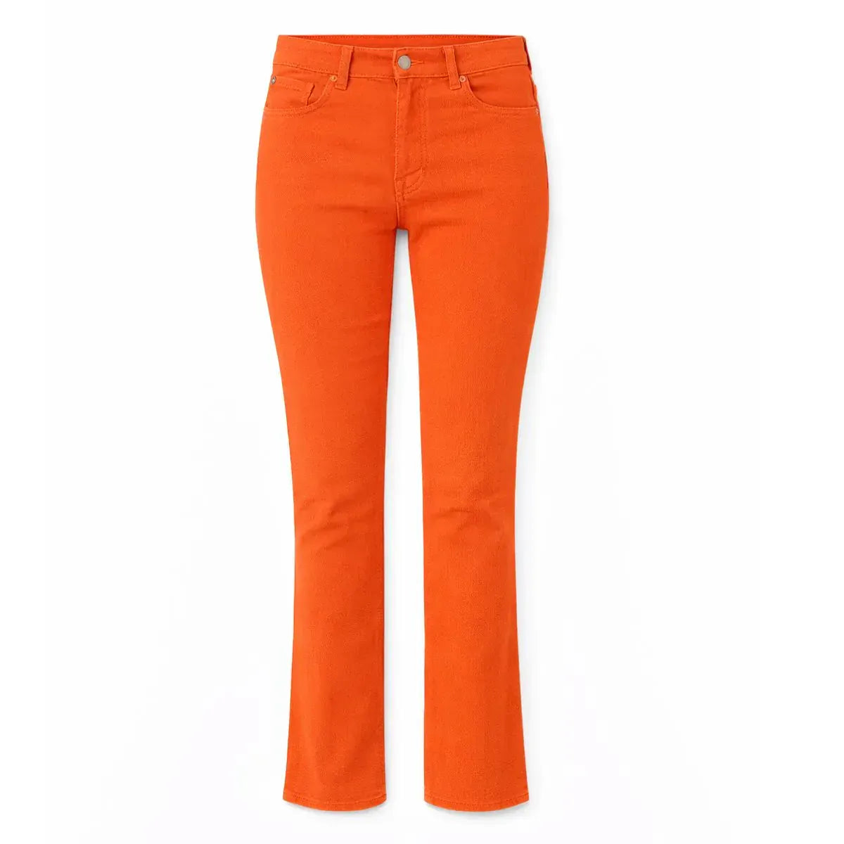 JEAN COUPE AJUSTEE POUR FEMME ORANGE FABRQUE EN FRANCE