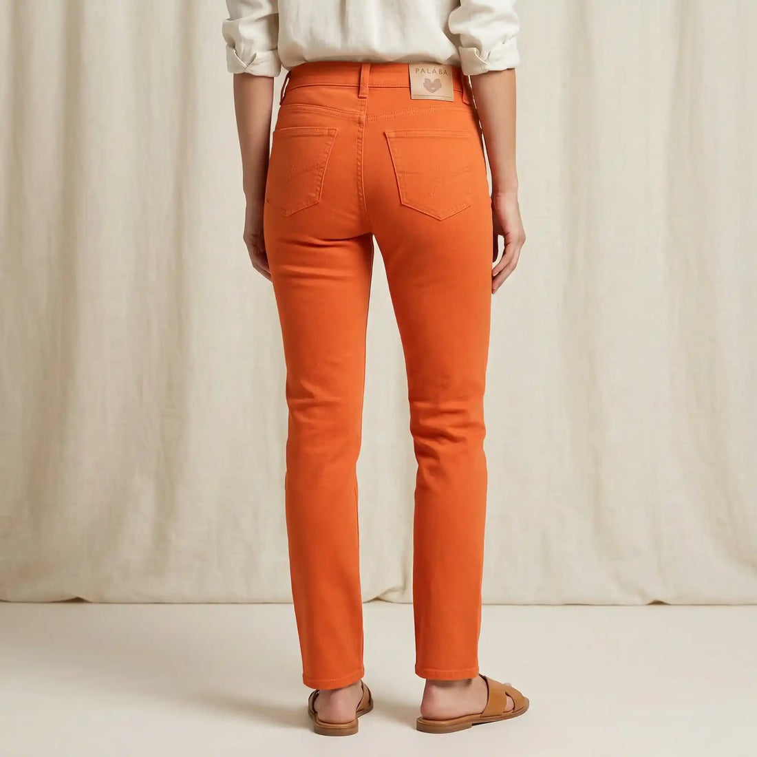 Jean français Femme Orange - Jeans femme PALÂBA