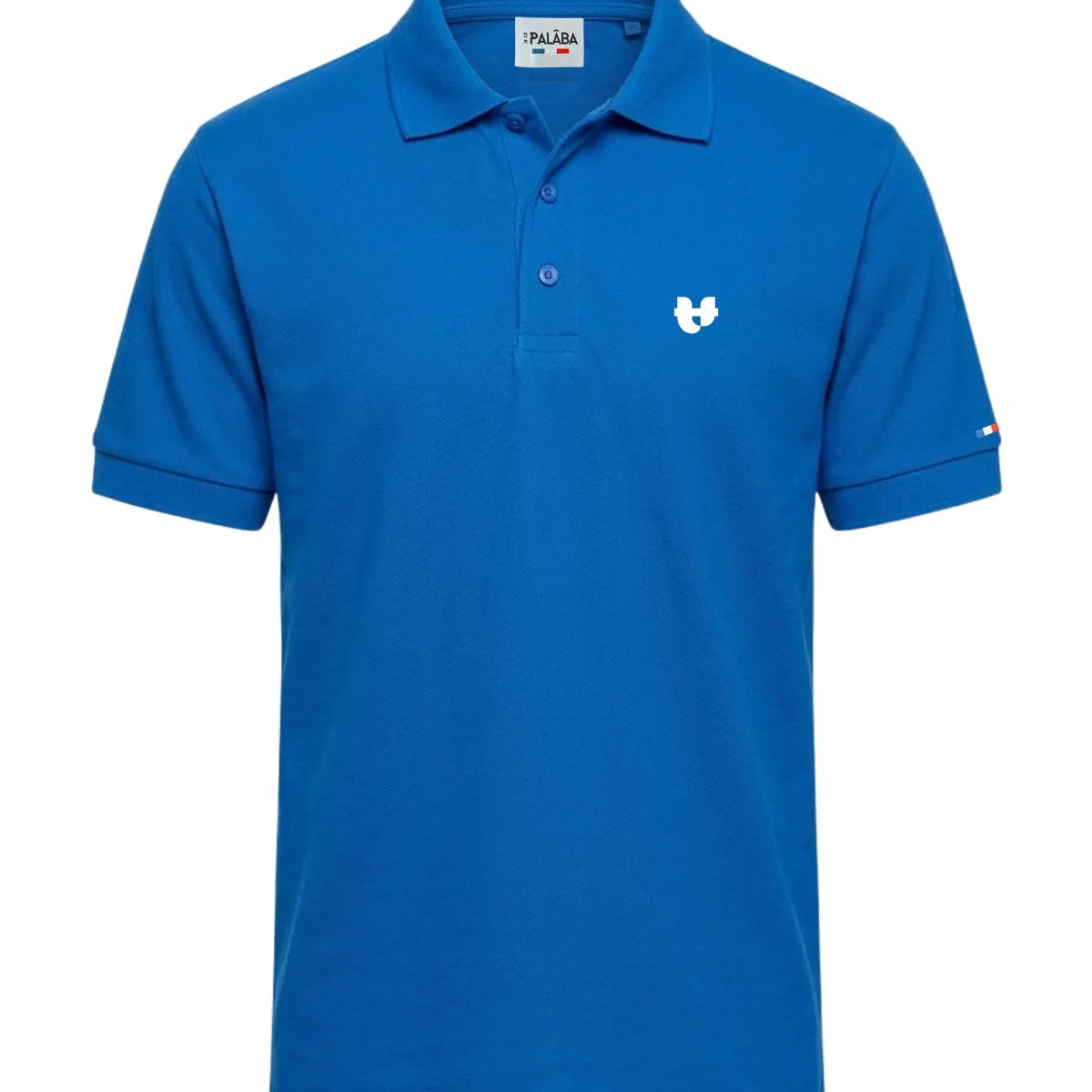 polo bleu roi pour homme coton bio made in France marque PALABA