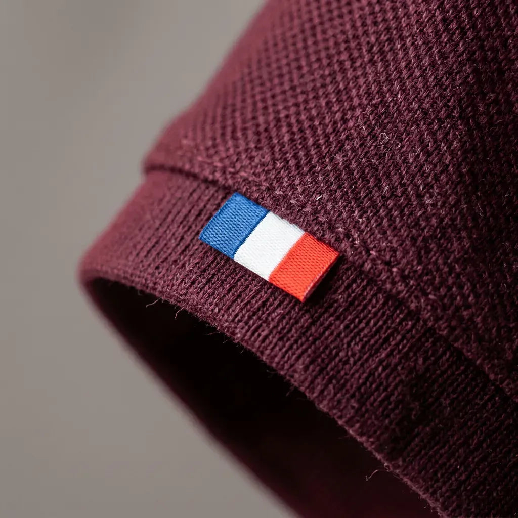 polo pour homme bordeaux made in France de la marque PALÂBA