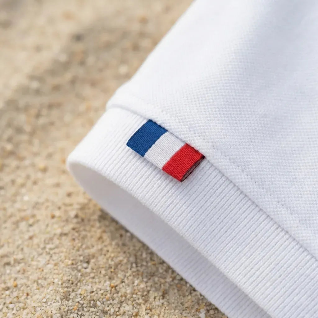 polo pour homme blanc made in France marque PALABA