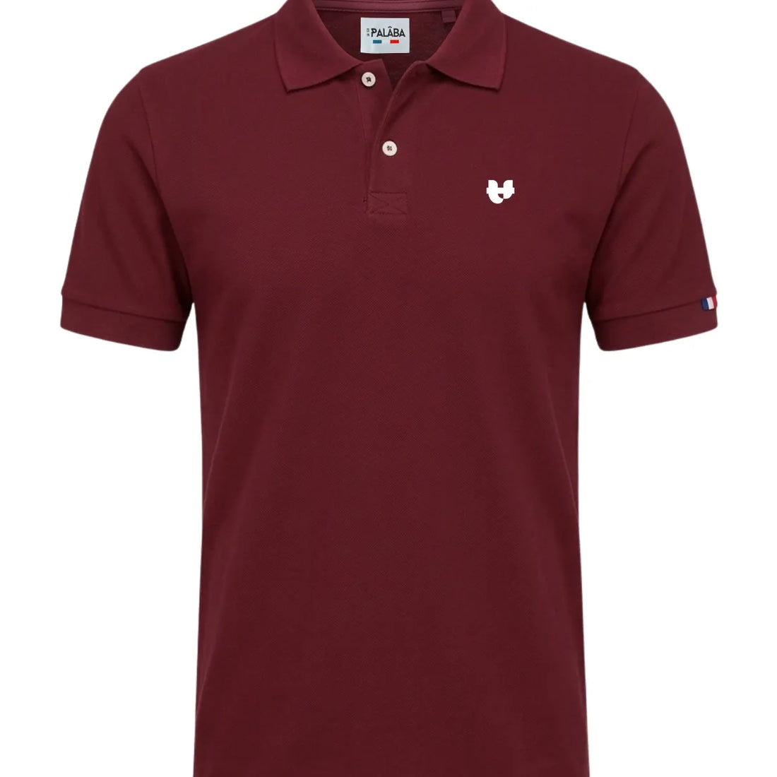polo pour homme bordeaux made in France de la marque PALÂBA