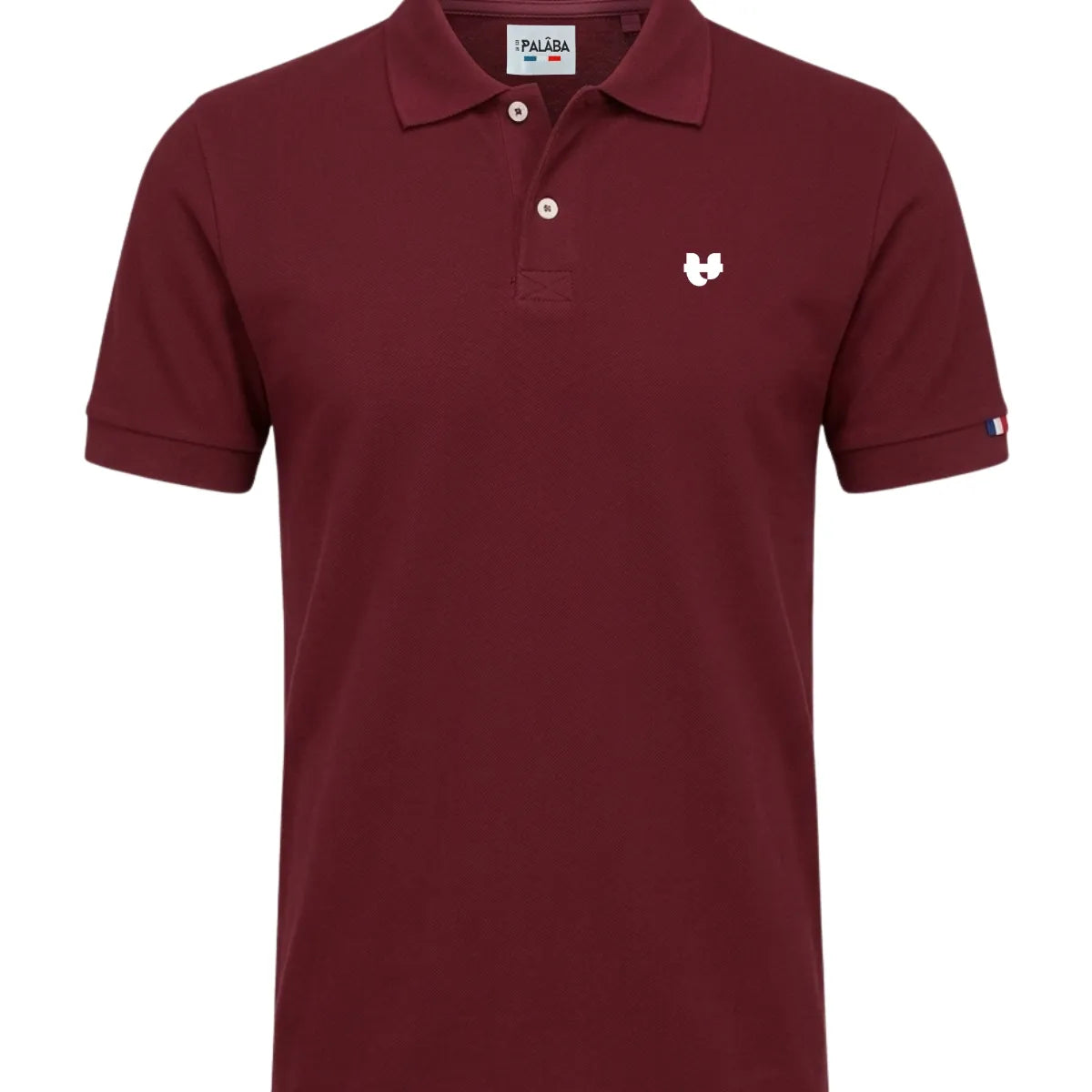 polo pour homme bordeaux made in France de la marque PALÂBA
