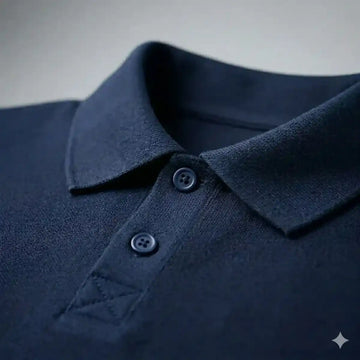 polo pour homme bleu marine fabrication française marque PALABA