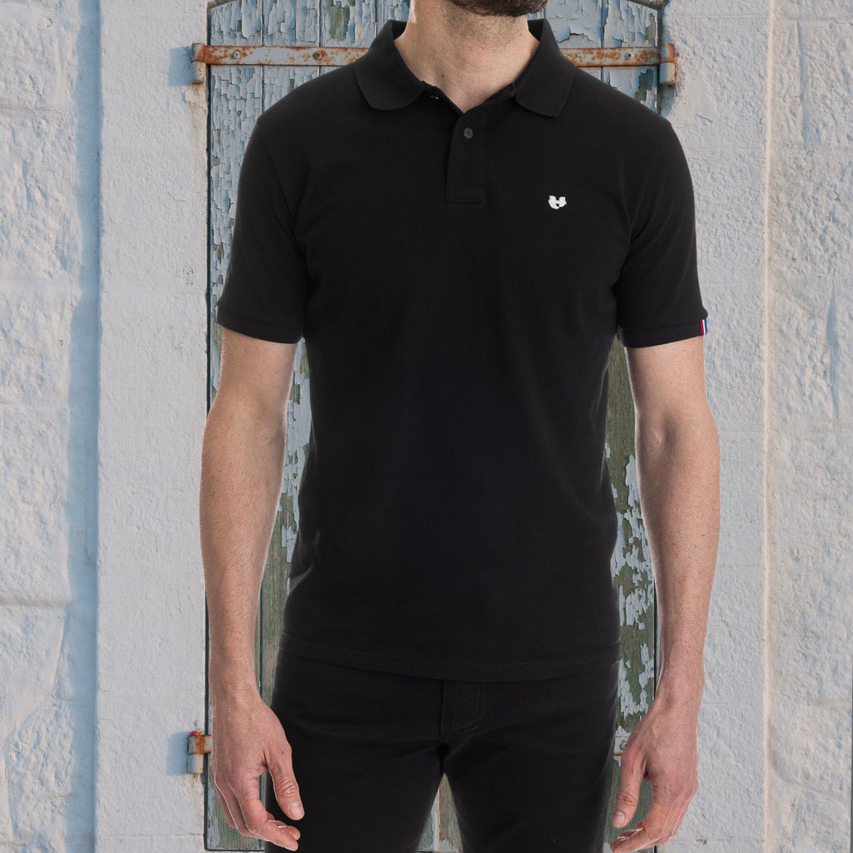 Polo noir Made In France