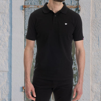 Polo noir Made In France