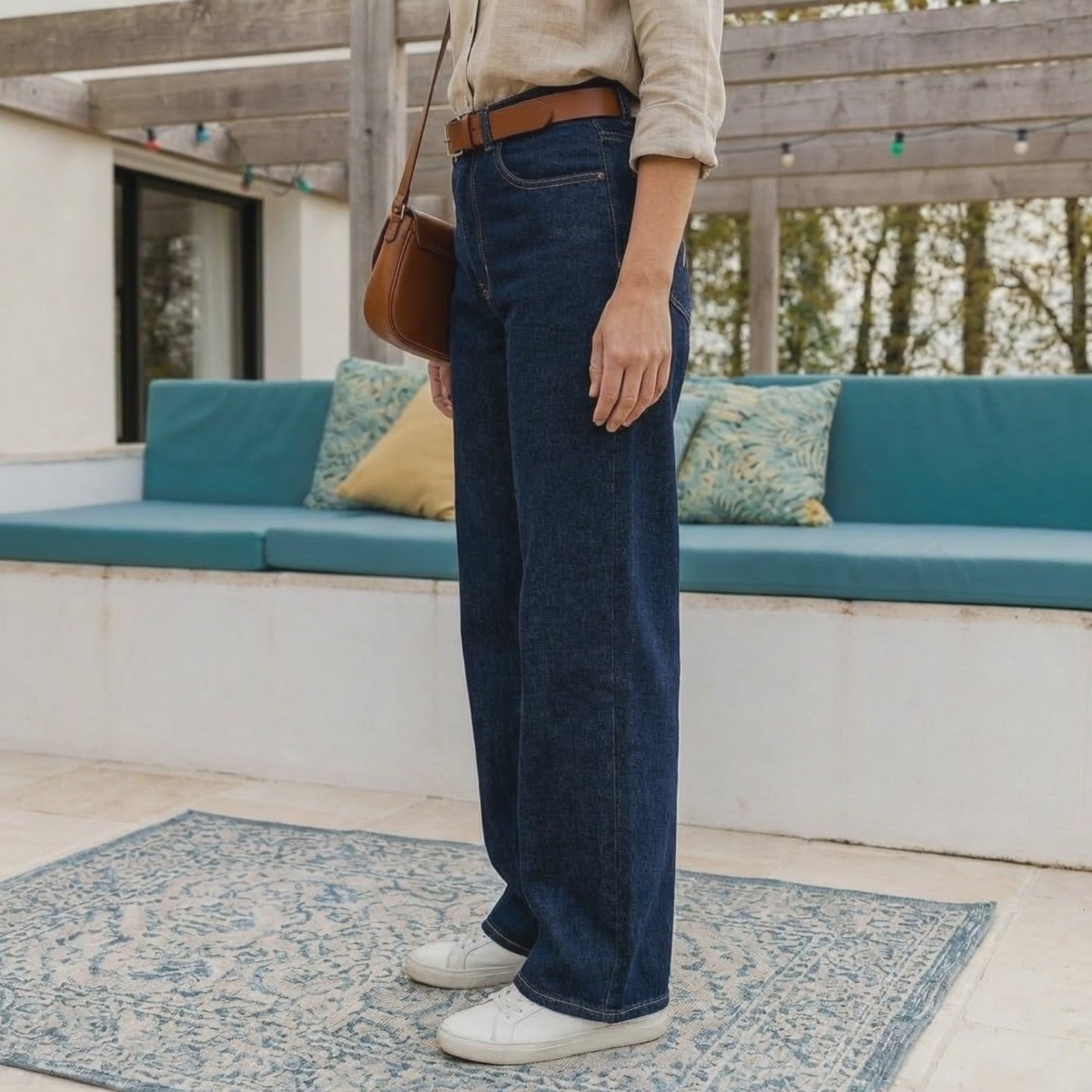 vidéo jean large denim pour femme