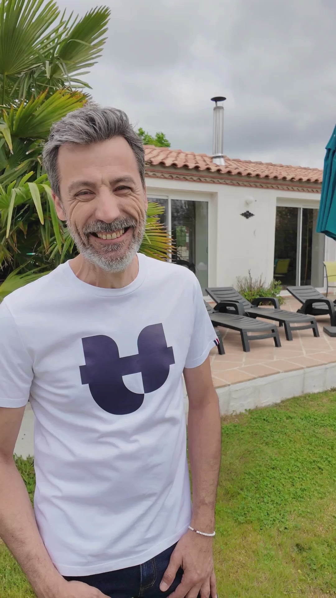 T-shirt blanc homme LA GRIFFE