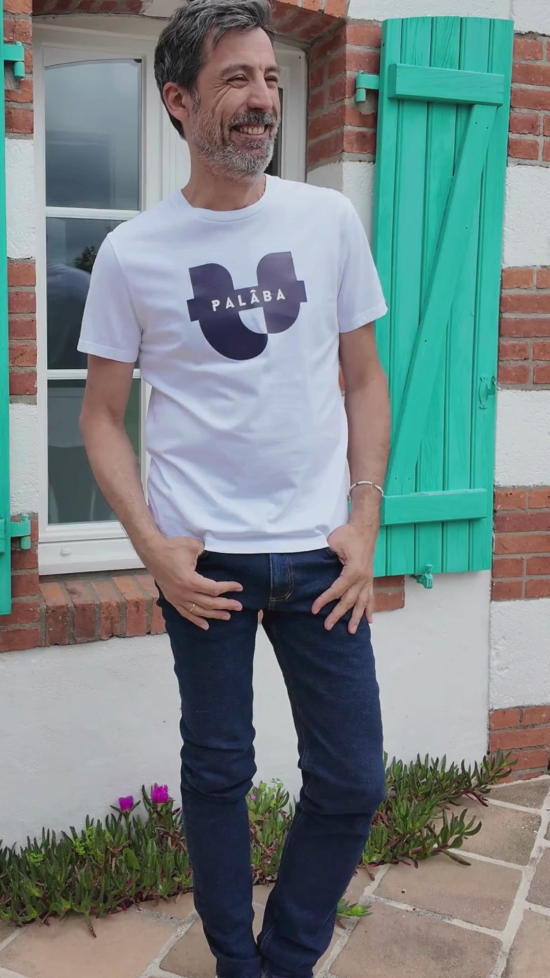 t shirt blanc pour homme made in FRANCE