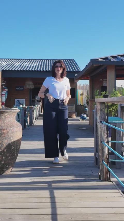 Aperçu de la vidéo de présentation du jean large femme denim brut Palâba