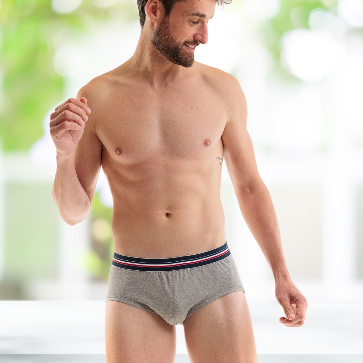 Slips homme - Gris - Slips homme PALÂBA