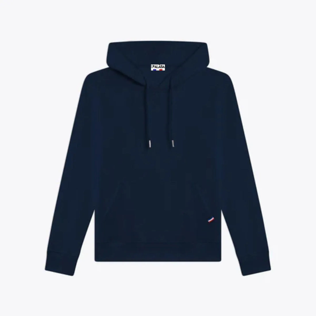 sweat à capuche bleu marine pour homme coton bio made in France PALABA