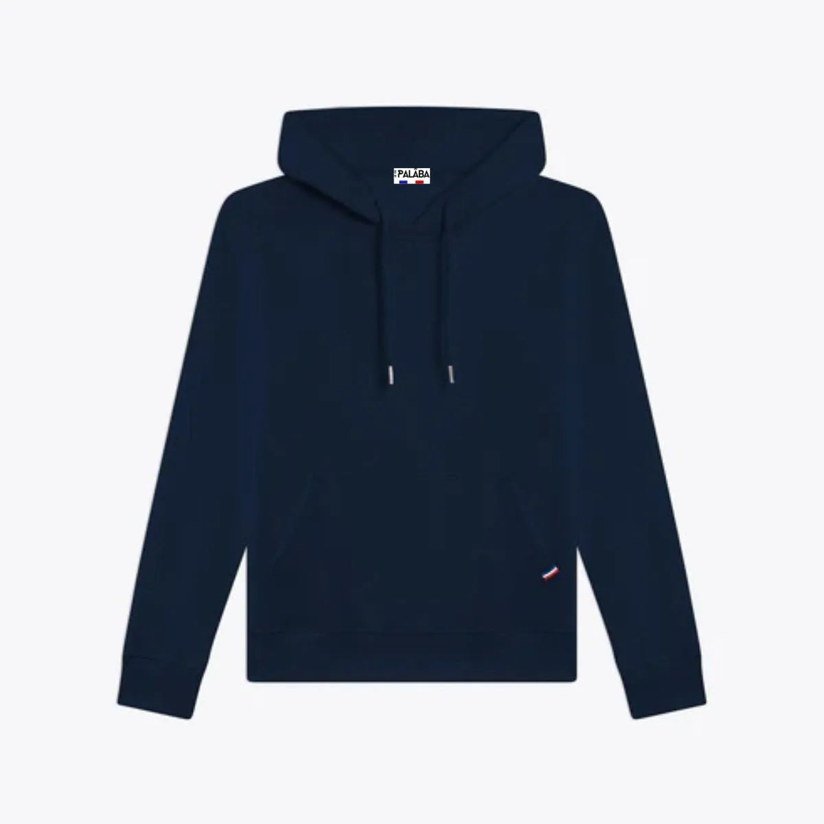 sweat à capuche bleu marine pour homme coton bio made in France PALABA