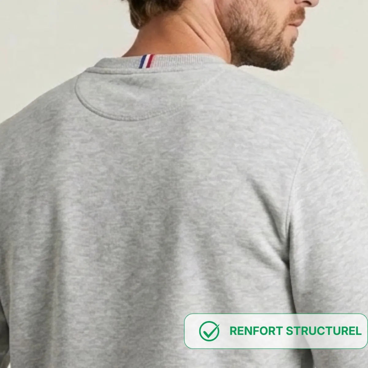 Sweat coton bio homme imprimé COEUR - Sweat capuche PALÂBA