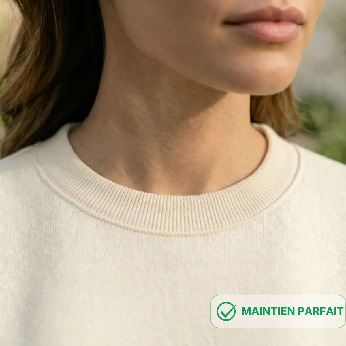 Sweat écru femme | Coton bio et recyclé - Sweat capuche PALÂBA