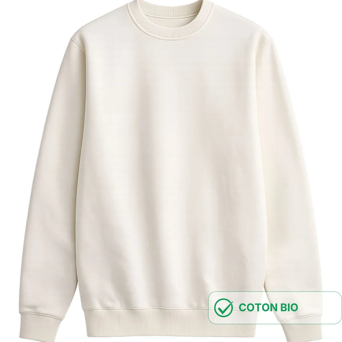 Sweat écru femme | Coton bio et recyclé - Sweat capuche PALÂBA
