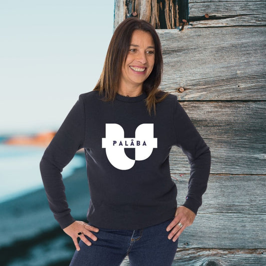 Sweat femme sans capuche - Bleu Marine - SIGNATURE PALÂBA - Sweat sans capuche PALÂBA