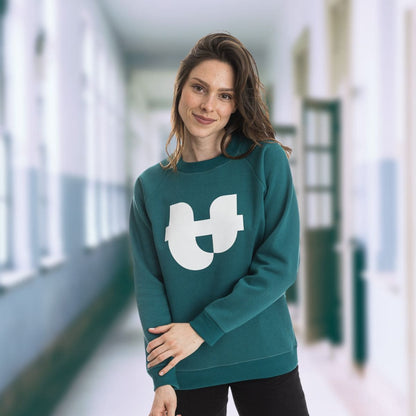 Sweat vert femme PALÂBA - Sweat sans capuche PALÂBA