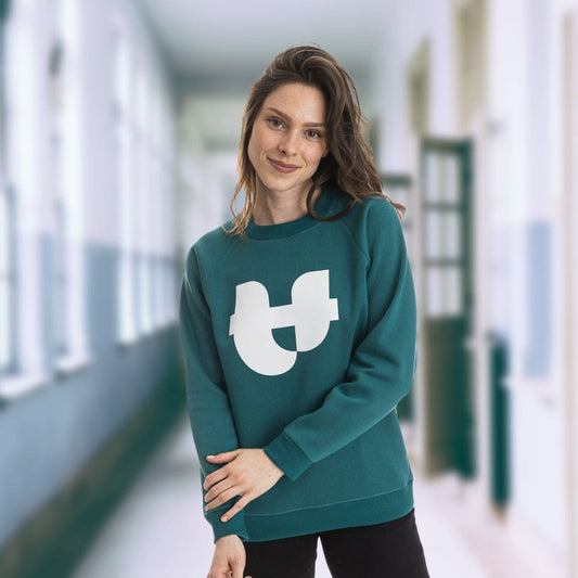Sweat vert femme PALÂBA - Sweat sans capuche PALÂBA