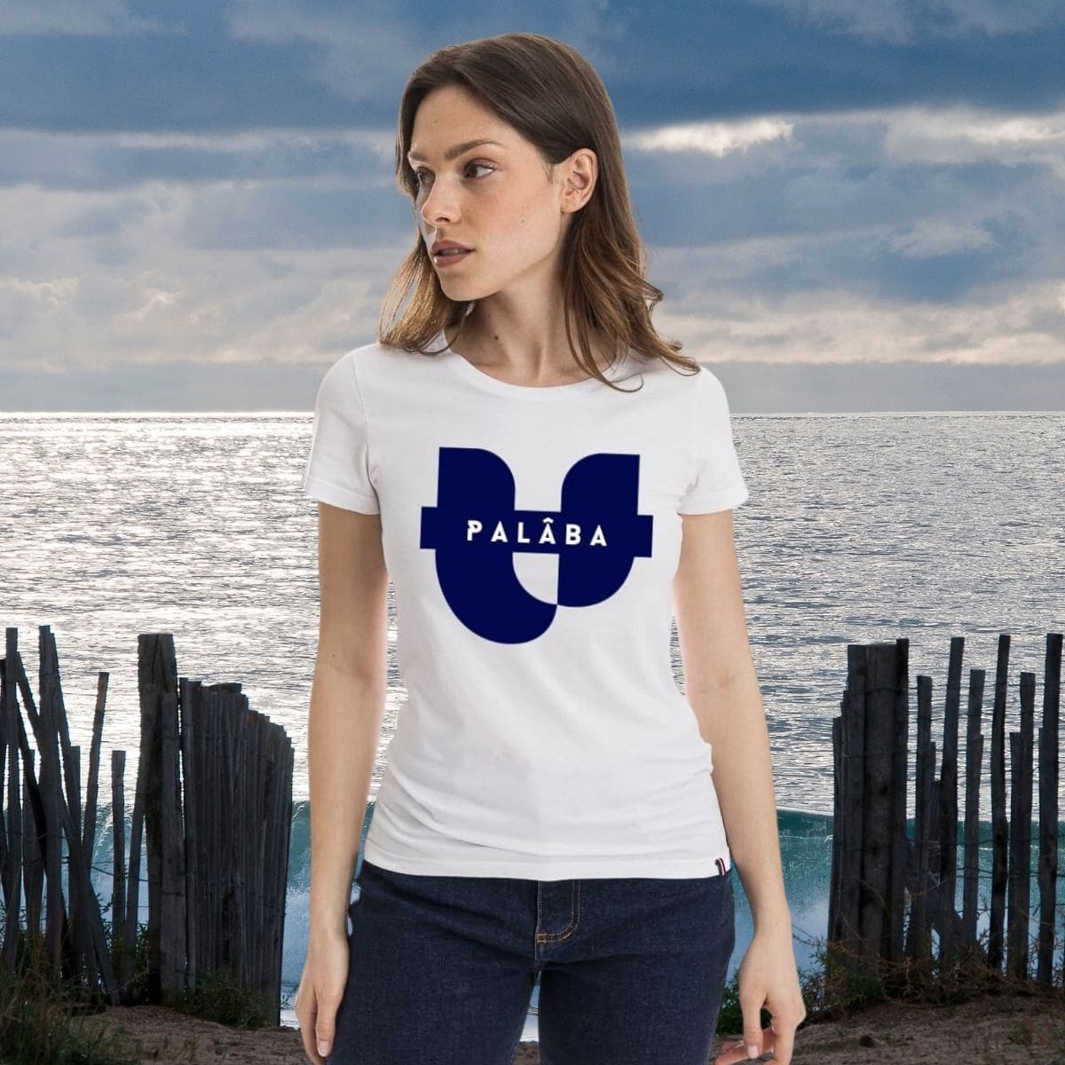 T-shirt blanc femme SIGNATURE PALÂBA - T-shirt femme PALÂBA