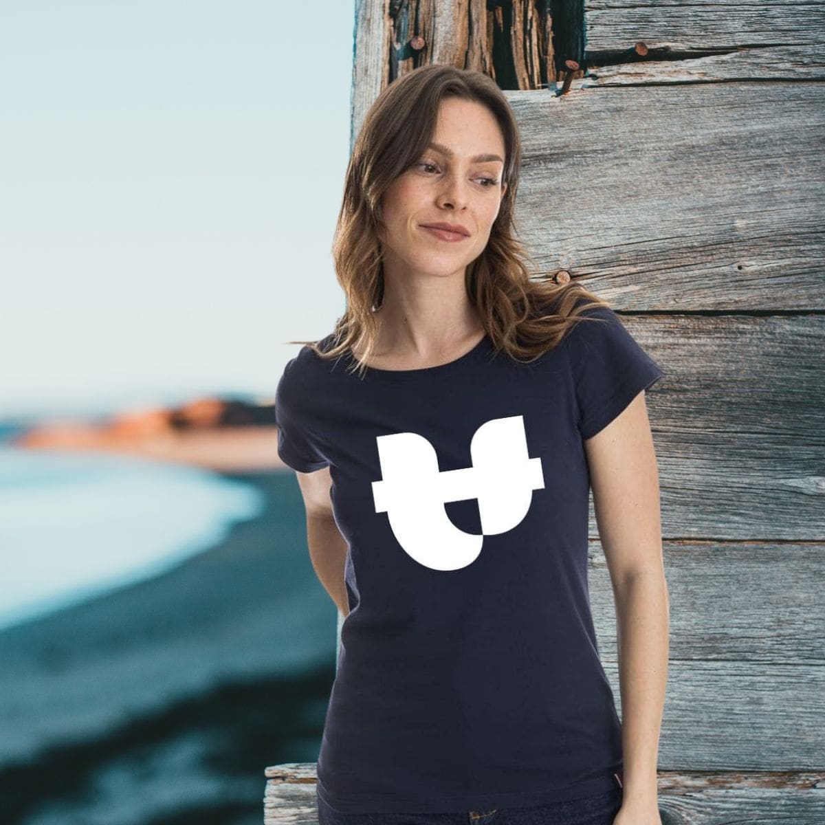 T shirt bleu marine femme GRIFFE PALÂBA - T-shirt femme PALÂBA