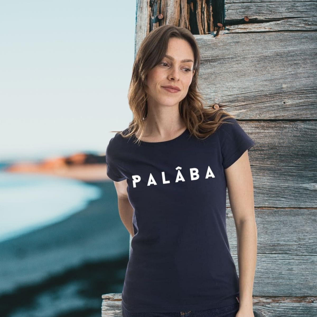 T shirt bleu marine femme PALÂBA - T-shirt femme PALÂBA