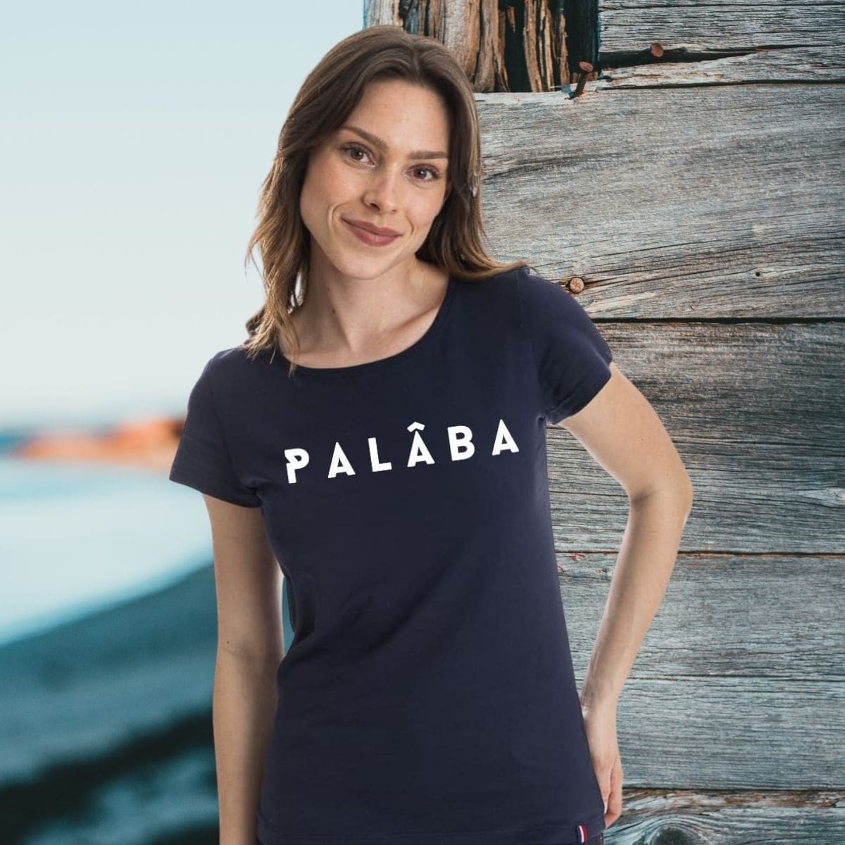 T shirt bleu marine femme PALÂBA - T-shirt femme PALÂBA