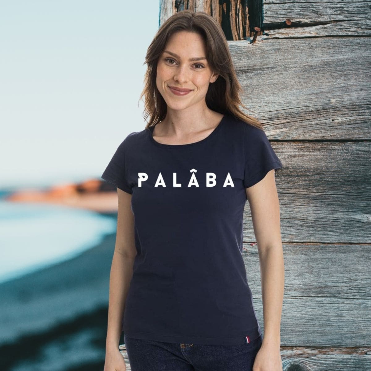 T shirt bleu marine femme PALÂBA - T-shirt femme PALÂBA
