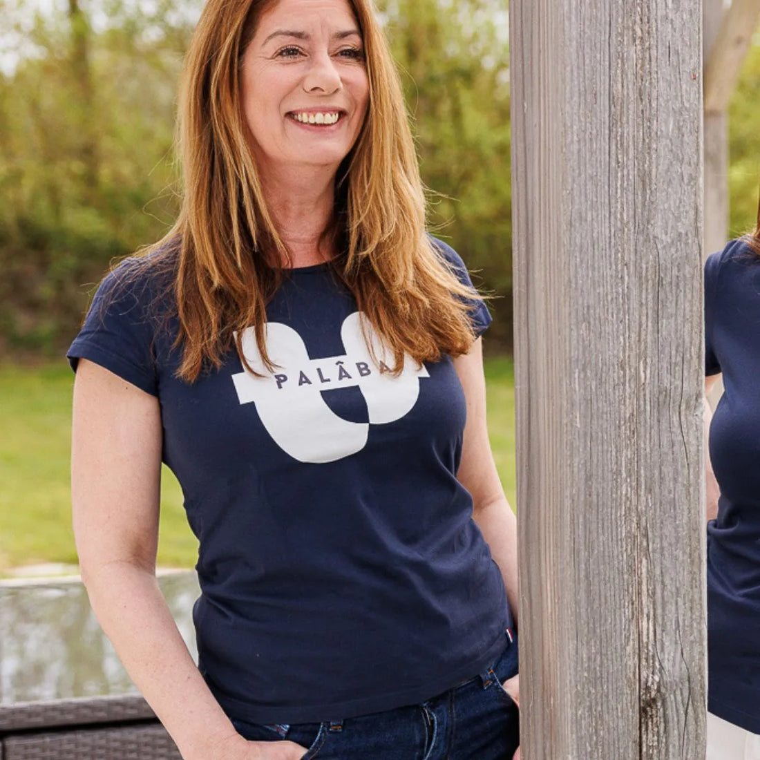 T shirt bleu marine femme SIGNATURE PALÂBA - T-shirt femme PALÂBA