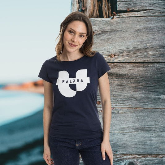 T shirt bleu marine femme SIGNATURE PALÂBA - T-shirt femme PALÂBA