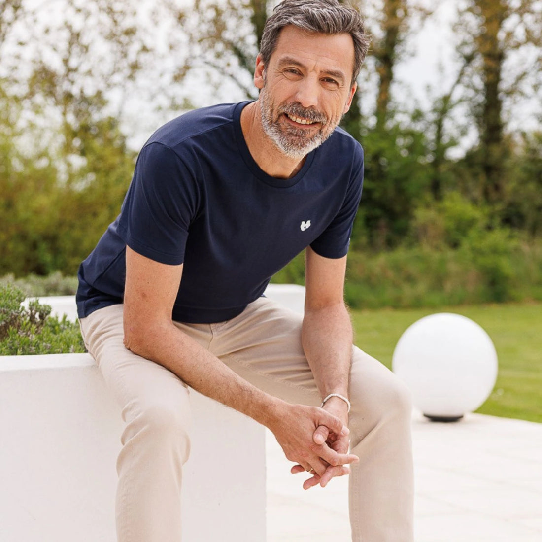 t shirt bleu marine pour homme 