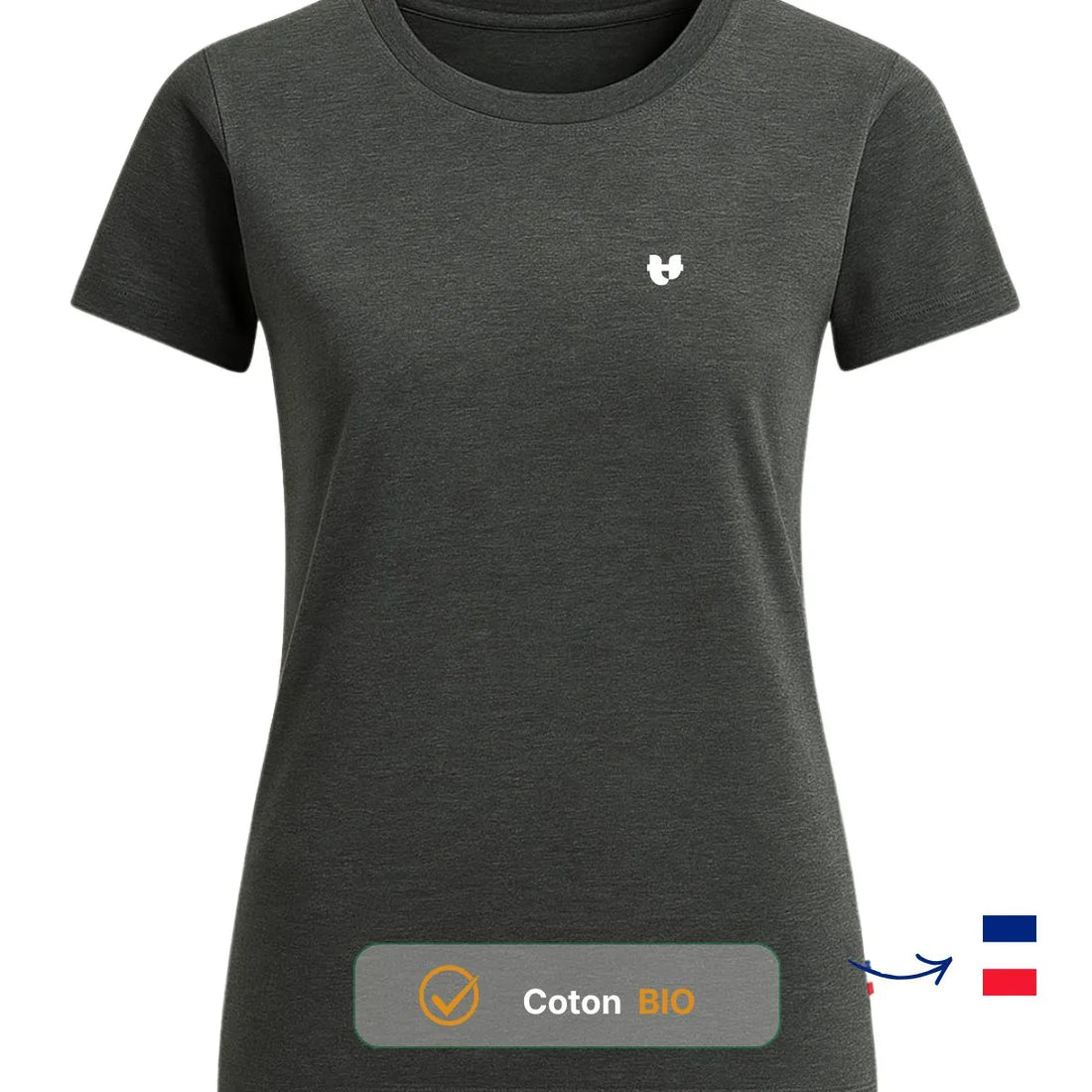 T-shirt femme Anthracite | COEUR - T-shirt femme PALÂBA