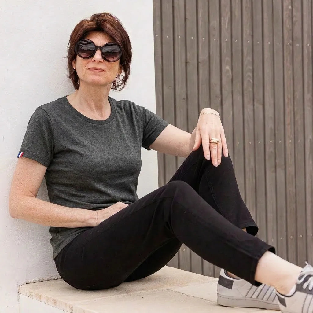 T-shirt femme Anthracite | PALABA - T-shirt femme PALÂBA