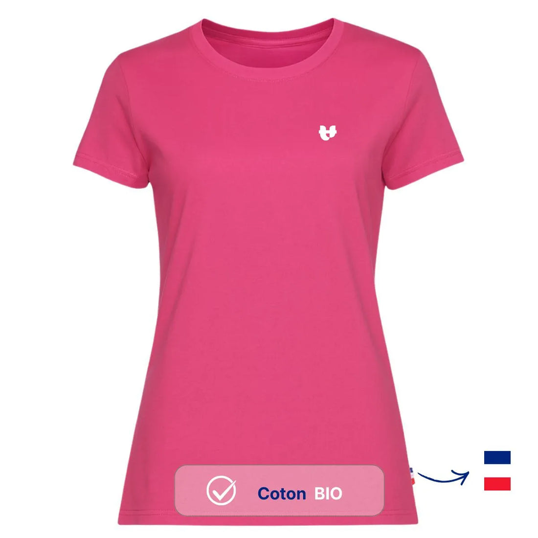 T-shirt femme rose | COEUR - T-shirt femme PALÂBA